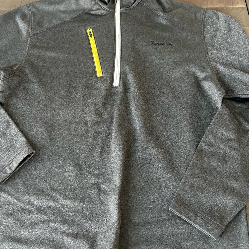 Bermuda Sands Men’s Gray Quarter-Zip Jacket w/ Yellow Accent Tempe, AZ size S